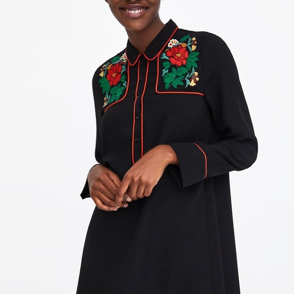 Robe Longue Zara à Imprimé Et Broderies Paillettes - Modèle BLOGGERS 7521/215 - Taille S - Neuf Sans étiquettes